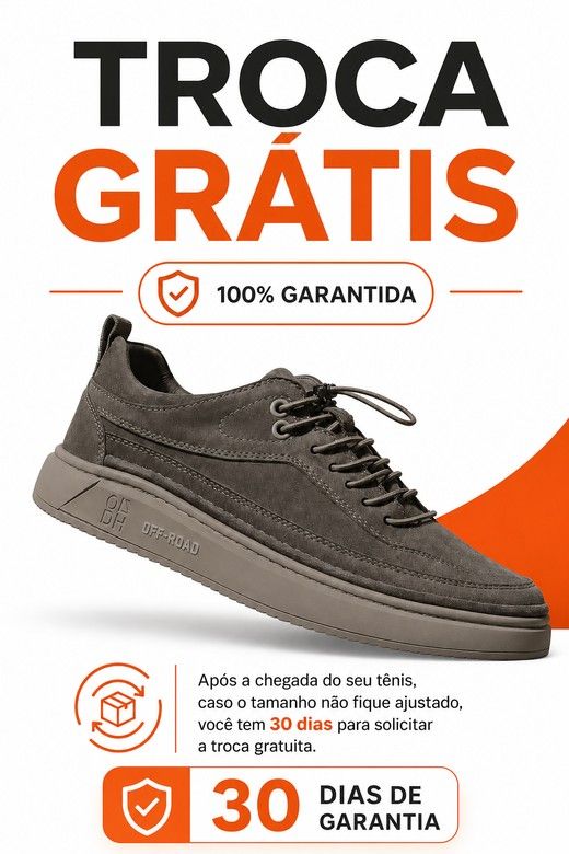 Troca grátis e 30 dias de garantia